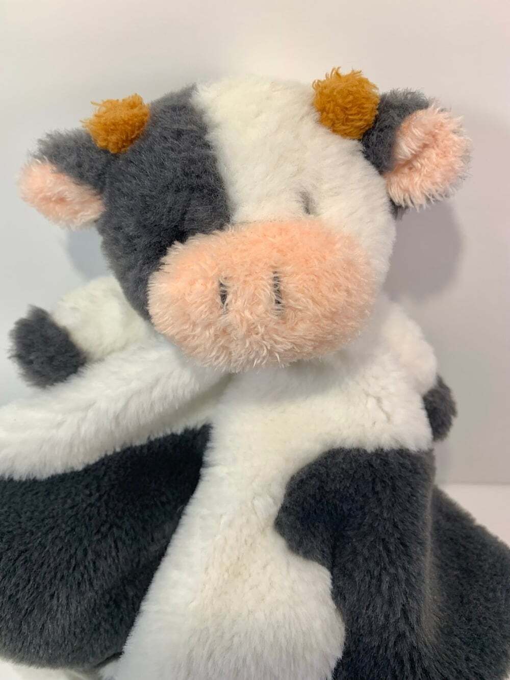 Mudpie Cow Lovie Soft Rare Lovey security blanket